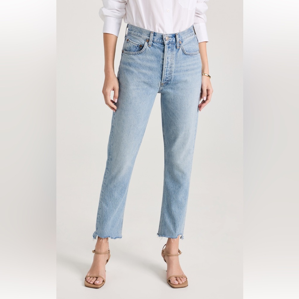 AGOLDE Riley High Rise Straight Crop Jeans 27
